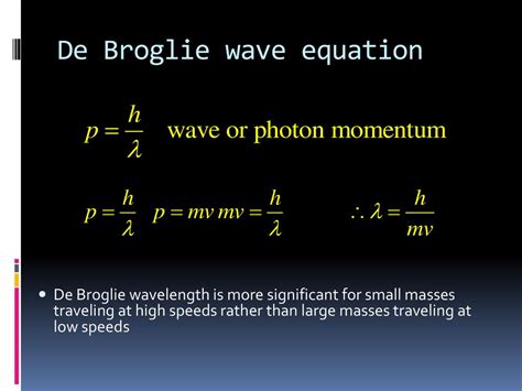 6.6: De Broglie’s Matter Waves .